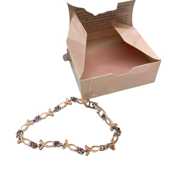 3/$30 VINTAGE AVON BREAST CANCER AWARENESS LOT JEWELRY EARRING BRACELET PIN PEN - Picture 6 of 9